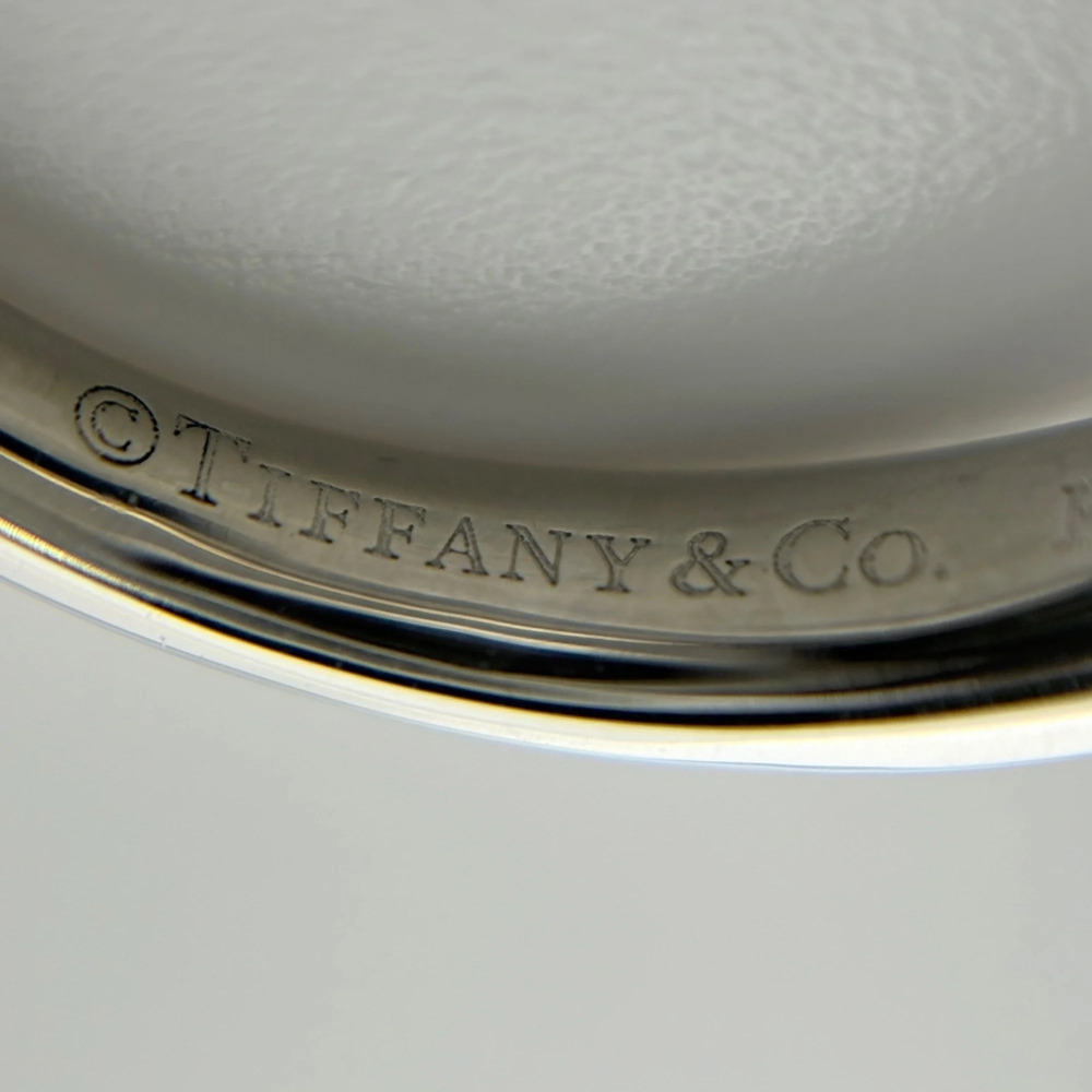 TIFFANY Silver Diamond Ring - Picture 9 of 9